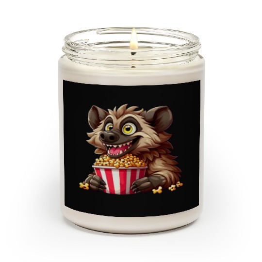 Hyena Predator Popcorn Cinema Night Scented Candles