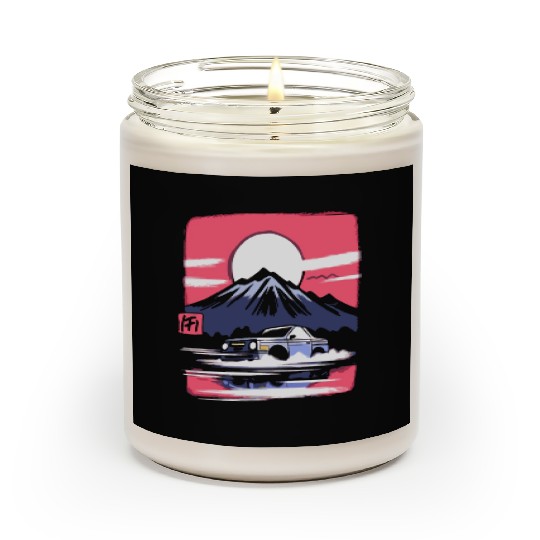 Japan Red Sun Mountain Racer Scented Candles