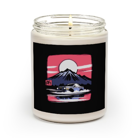 Japan Red Sun Mountain Racer Scented Candles