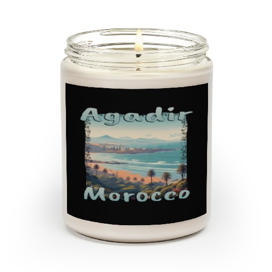 Agadir Morocco Beach Vacation Nature Palms Scented Candles