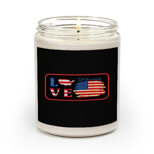love america ,we the people Scented Candles