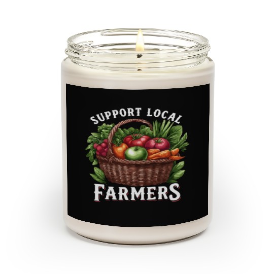 Farmers Market Farmer Agriculture Farming Food Scented Candles