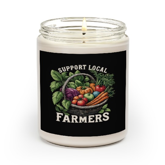 Farmers Market Farmer Agriculture Farming Food Scented Candles