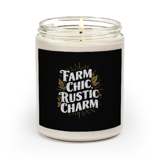 Farmers Market Farmer Agriculture Farming Food Scented Candles