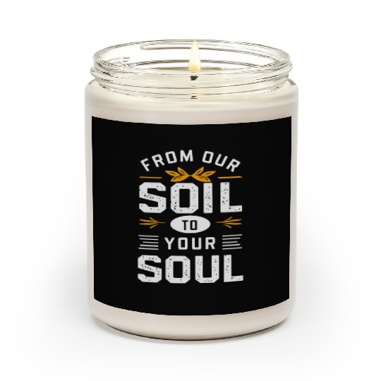 Farmers Market Farmer Agriculture Farming Food Scented Candles