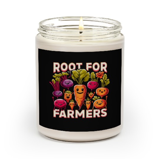 Farmers Market Farmer Agriculture Farming Food Scented Candles