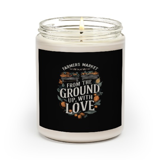 Farmers Market Farmer Agriculture Farming Food Scented Candles
