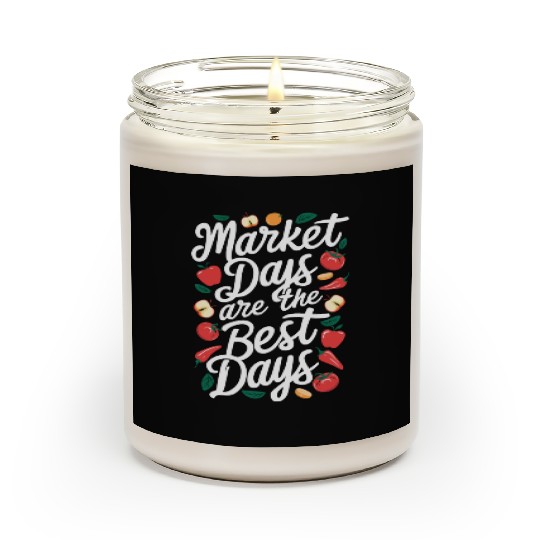 Farmers Market Farmer Agriculture Farming Food Scented Candles