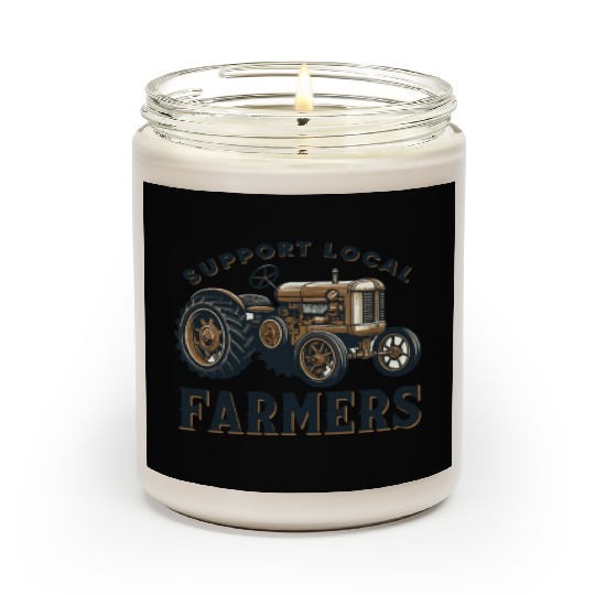Farmers Market Farmer Agriculture Farming Food Scented Candles
