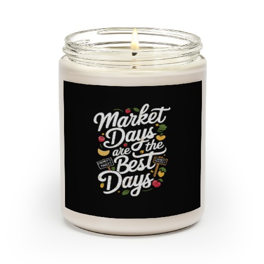 Farmers Market Farmer Agriculture Farming Food Scented Candles