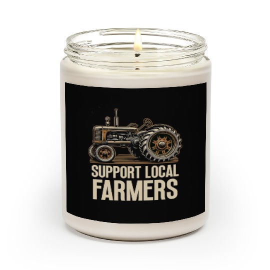 Farmers Market Farmer Agriculture Farming Food Scented Candles