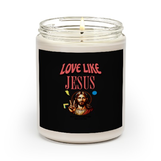 Love Like Jesus Modern Jesus Face Scented Candles