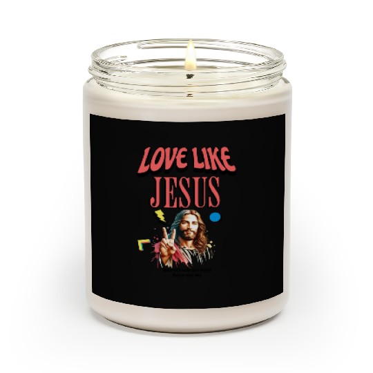 Love Like Jesus Modern Jesus Face Scented Candles