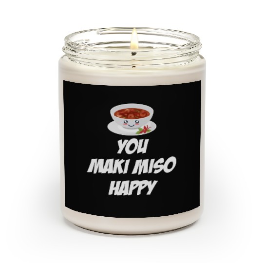 You Maki Miso Happy Asian Chinese Cuisine Scented Candles