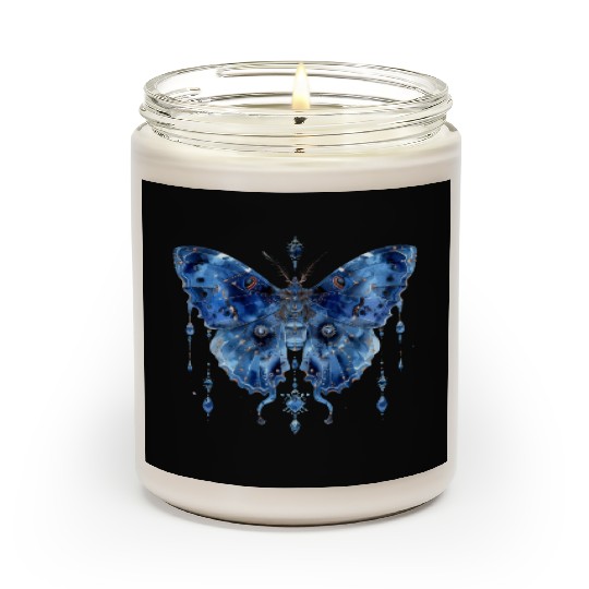 Watercolor Celestial Butterfly Scented Candles