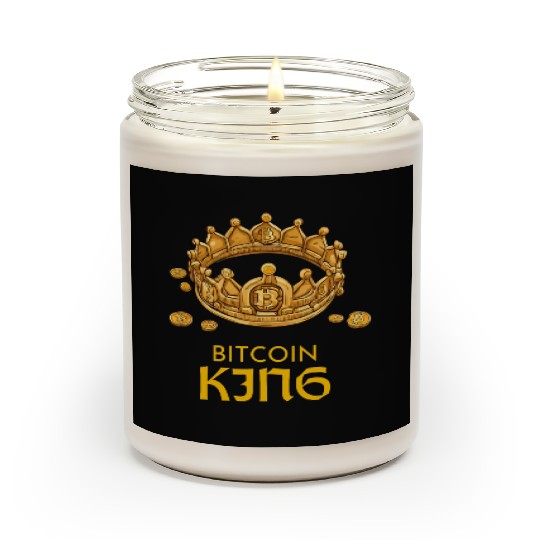 bitcoin king Scented Candles