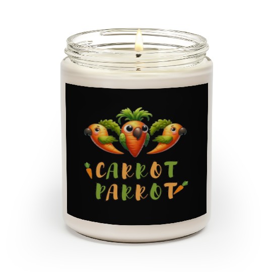 funny carrot parrot Scented Candles