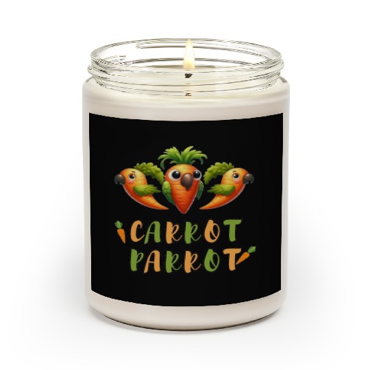 funny carrot parrot Scented Candles