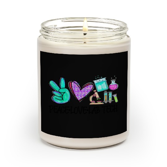 Peace Love Lab Tech Medical Laboratory Professiona Scented Candles