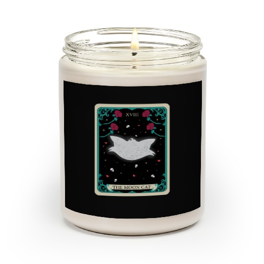 the moon cat Scented Candles tarot card gift for mom and dad