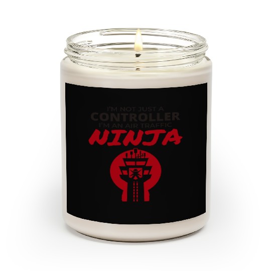 Air Traffic Controller ATC Aviation Ninja Airplane Scented Candles