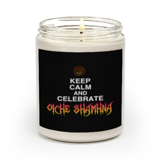 Keep Calm And Celebrate Oíche Shamhna Halloween Scented Candles