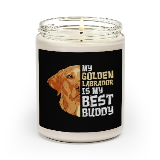Labrador Dog My Golden Labrador my Best Buddy Scented Candles