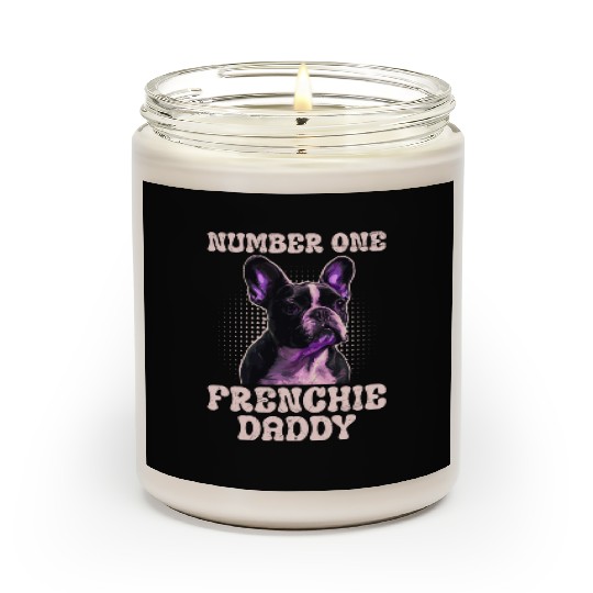 French Bulldog Number One Frenchie Daddy Scented Candles
