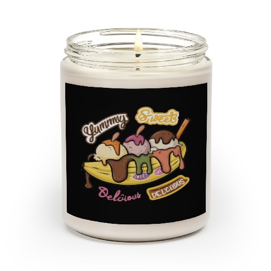 banana split-Delicious sweet Scented Candles