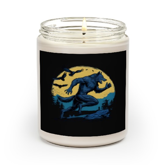 Running Werewolf with Crows Scented Candles