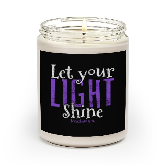 Faith Over Fear Inspirational Christian Design Scented Candles