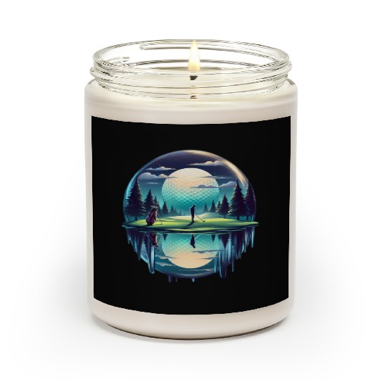 Night Golfer Escape Golfing Twilight Fairway Scented Candles