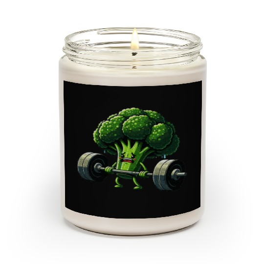 Deadlift Broccoli Gym Fitness Motivation Scented Candles