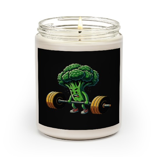 Deadlift Broccoli Gym Fitness Motivation Scented Candles