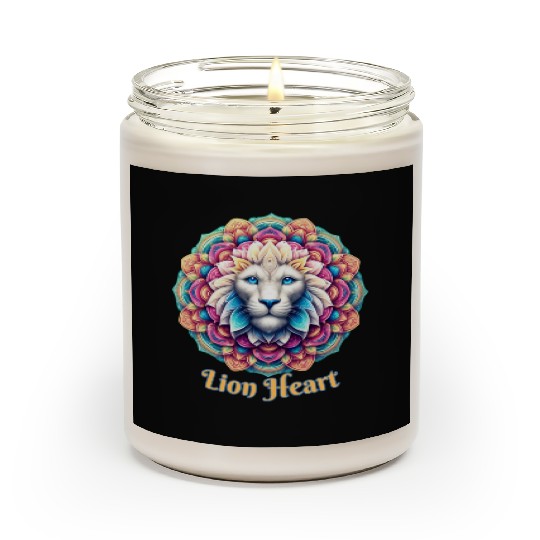 Lion Mandala Scented Candles