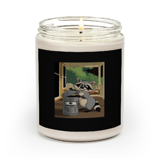 Racoon Trash Panda Metal Trash Can No Vacancy Scented Candles