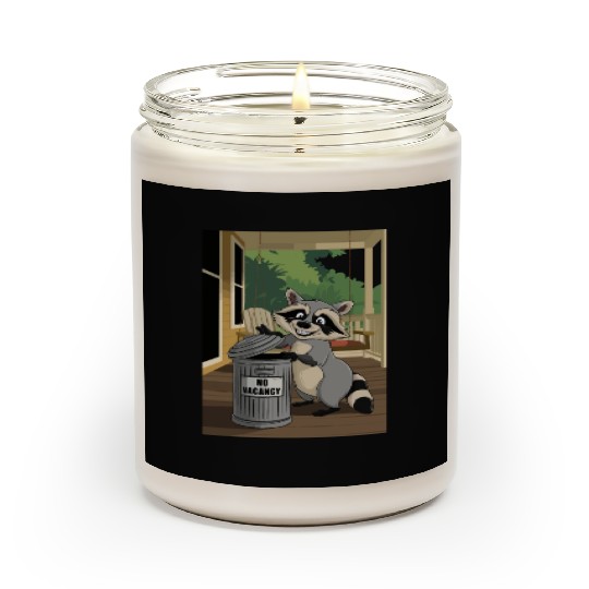 Racoon Trash Panda Metal Trash Can No Vacancy Scented Candles