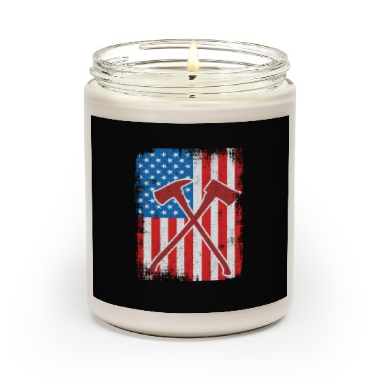 4th Of July US Firefighter Scented Candles