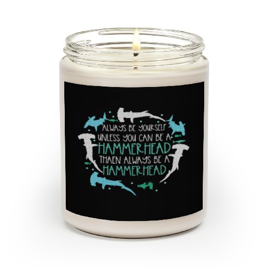 Hammerhead Underwater Ocean Hammerhead Shark Lover Scented Candles