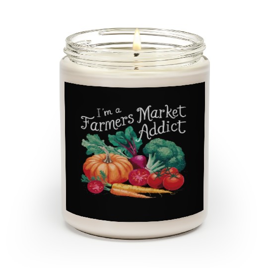 Farmers Market Farmer Agriculture Farming Food Scented Candles
