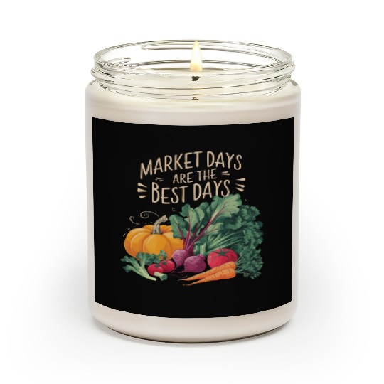 Farmers Market Farmer Agriculture Farming Food Scented Candles