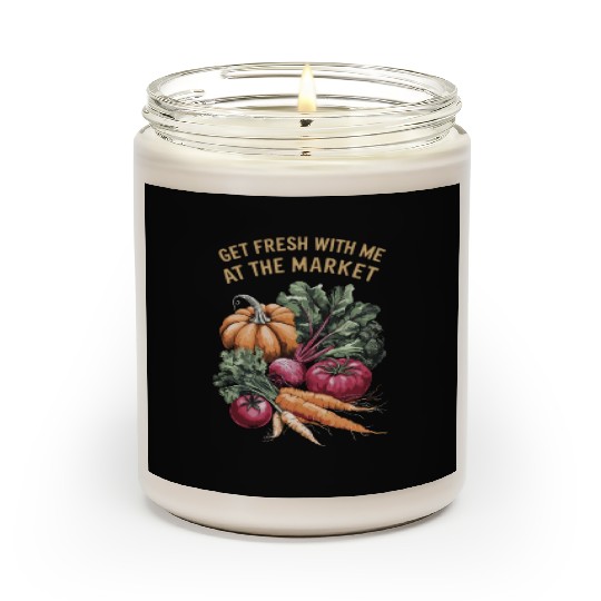 Farmers Market Farmer Agriculture Farming Food Scented Candles