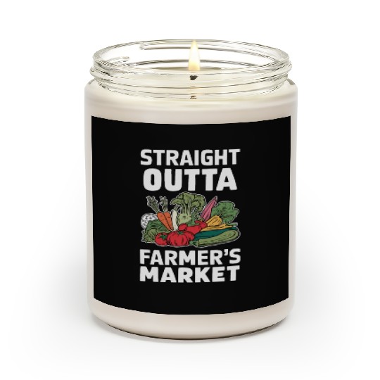 Farmers Market Farmer Agriculture Farming Food Scented Candles