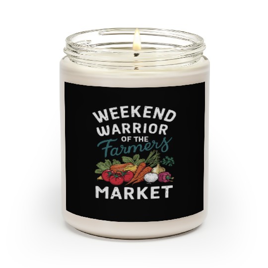 Farmers Market Farmer Agriculture Farming Food Scented Candles