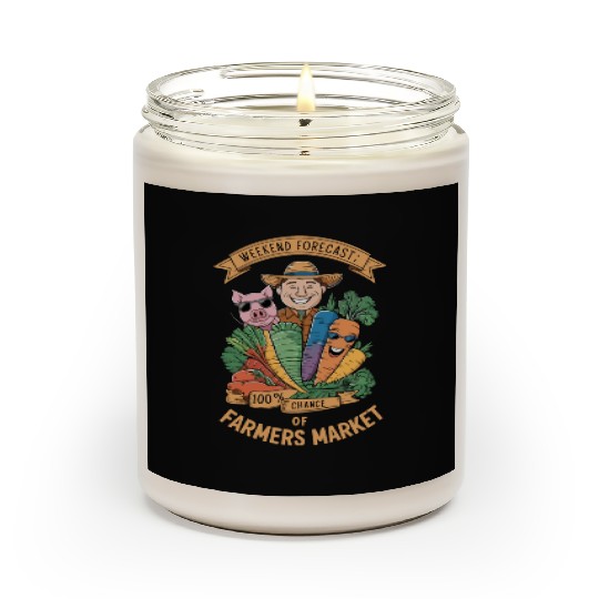 Farmers Market Farmer Agriculture Farming Food Scented Candles