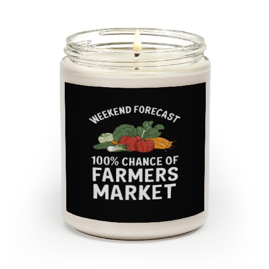 Farmers Market Farmer Agriculture Farming Food Scented Candles