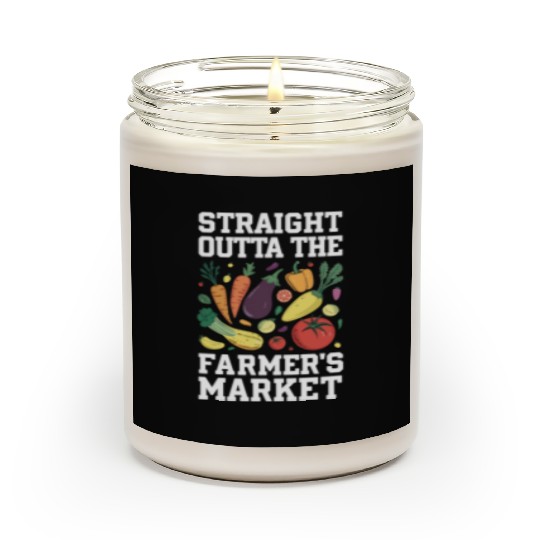 Farmers Market Farmer Agriculture Farming Food Scented Candles