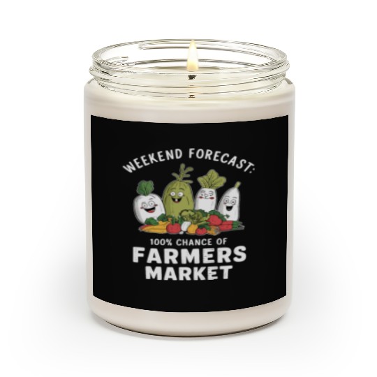 Farmers Market Farmer Agriculture Farming Food Scented Candles
