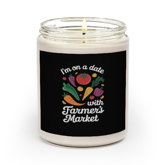 Farmers Market Farmer Agriculture Farming Food Scented Candles
