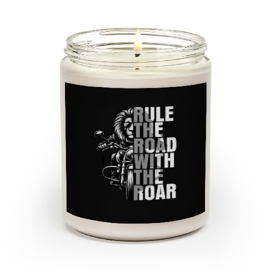 RULE THE ROAD WITH THE ROAR OF A LION BIKER! Scented Candles